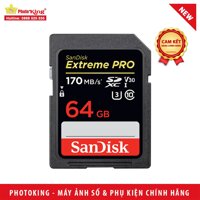 [Mã 99ELHA giảm 7% đơn 300K] Thẻ nhớ SDXC Sandisk Extreme Pro 170MB/s 64GB (Chính hãng)