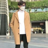 [Mã AKDN2] Áo Khoác Mangto Nam, Áo Khoác Dạ Trơn Nhiều Màu