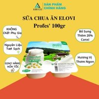 [MÃ AMICOM5 giảm đến 30K đơn 99K] Sữa chua ăn Elovi có đường Profes' - Thùng 48 hộp (100gr/hộp)