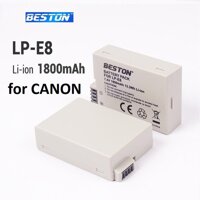 [Mã BAUIC50] Pin Sạc LP-E8 1800mAh BESTON Dùng Cho Máy Ảnh Canon EOS 550D 600D 650D 700D Kiss X4 X5 X6i