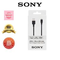 [Mã BMINC50 giảm đến 50K đơn 99K] Cáp MICROUSB dài 1m SONY CP-AB100 Đen - Bảo hành chính hãng 12 tháng