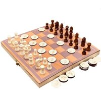 [Mã BMLT35 giảm đến 35K] Bàn Cờ Quốc Tế Giúp Người Chơi Xua Tan Căng Thẳng, Cờ Đam Kết Hợp Cờ Vua 2.1 Bằng Gỗ Benrikids