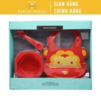 [Mã BMLT35 giảm đến 35K đơn 99K] Bộ đồ dùng ăn dặm silicon Baby Marcus & Marcus, cho bé từ 6 tháng - Marcus