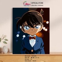 [Mã BMLTA35 giảm đến 35K] Tranh số hoá Gam Anime hoạt hình Conan căng khung 40x50cm HH4285