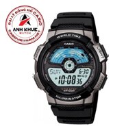 [Mã BMLTA50 giảm đến 50K đơn 99K] Đồng Hồ Casio Nam AE-1100W-1AVDF Dây nhựa đen - Pin 10 năm - Chống nước 100 mét