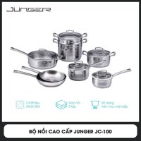 [Mã BMLTM300 giảm đến 300K đơn 499K] Bộ nồi 13 chi tiết cao cấp Junger JC-100