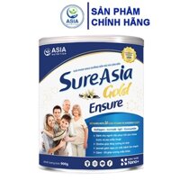 [Mã BMLTM50 giảm đến 50K đơn 99K] Sữa Sure Asia Gold Ensure 900g chính hãng nguyên liệu nhập khẩu từ Hoa Kỳ thượng hạng