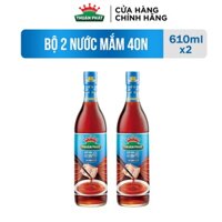 [Mã BMLTM50 giảm đến 50K đơn 99K] Bộ 2 nước mắm cá cơm Thuận Phát 40 610ml/chai - Từ nước cốt nhĩ cá cơm Phú Quốc