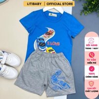 [Mã BMLTM50 giảm đến 50K đơn 99K] Bộ thun cotton LITIBABY mùa hè BT in hình 2/10