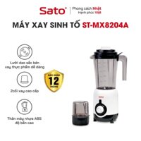 [Mã BMLTM50 giảm đến 50K] Máy xay sinh tố đa năng SATO MX8204A 2 cối, xay nhuyễn thực phẩm, vệ sinh dễ dàng