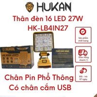 [Mã BMTTC60 giảm đến 60K đơn 50K] Thân bóng đèn pin LED HUKAN HK -LB4IN27 siêu sáng sử dụng chân pin phổ thông
