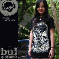 [Mã BUIS45K giảm 45k] áo Rock band tee phông / thun Metallica NTS 104