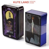 [Mạ Cạnh] Bộ Bài The Nightmare Before Christmas Tarot Hộp Thiếc Mạ Cạnh Xanh 78 Lá Tặng Đá Thanh Tẩy TH128