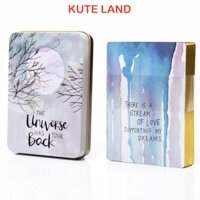 [Mạ Cạnh] Bộ Bài Universe Has Your Back Oracle Hộp Thiếc Mạ Cạnh Vàng 52 Lá Tặng File Tiếng Anh Đá Thanh Tẩy TR-TH-195