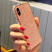 [Mã CBEL10 giảm 10% đơn 150K] Ốp Lưng Khung Viền Đính Đá Xinh Xắn Cho Điện Thoại iPhone 7 8 6 6s Plus