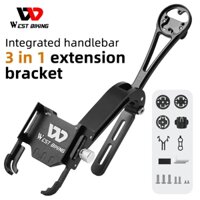 [Mã CLS2403F giảm 30k đơn 150k] WEST BIKING Giá Đỡ Điện Thoại Tích Hợp Đồng Hồ Tốc Độ 3 Trong 1 Gắn Ghi Đông Xe Đạp