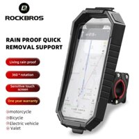 [Mã CLS2403F giảm 30k đơn 150k] Rockbros Giá Đỡ Điện Thoại 6.7 inch Cảm Ứng Chống Sốc Chống Nước Gắn Xe Đạp Địa Hình
