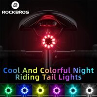 [Mã CLS2403F giảm 30k đơn 150k] [Fulfilled by Shopee] Đèn LED gắn sau yên xe đạp Rockbros 7 màu trong 1 đẹp mắt an toàn