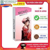 [Mã COS0111 hoàn 10% xu đơn 300K] [giá sỉ] Bao cao su Michio gân gai nhập khẩu nhật hộp 12c