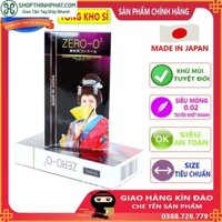 [Mã COS0111 hoàn 10% xu đơn 300K] [Bán sỉ ]Bao cao su Zero O2 nhập khẩu nhật hộp 12c cam kết chính hãng giá tốt