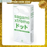 [Mã COS1111 giảm 8% đơn 250K] Hộp 10c bao cao su Gân gai Sagami Extreme White BCSS001