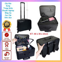 [Mã COSBAUH3 giảm 8% đơn 300K] [Cao 36CM] Cốp Kéo Trang Điểm Chuyên Nghiệp Vỏ Da Nhỏ Gọn - Y303