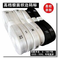 Mã đánh dấu kích thước quần áo Mã đánh dấu kích thước viền satin Mã số đánh dấu kích thước Máy Đài Loan Nhãn cổ áo Nhãn vải Bán trực tiếp tại nhà máy