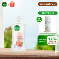 [Mã DTL1904 Giảm 12%] Sữa tắm Dettol onzen kháng khuẩn dưỡng ẩm đào & phúc bồn tử 950g