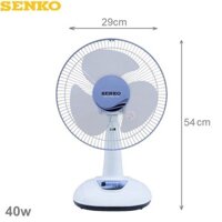 [Mã ELHA22 giảm 5% đơn 300K] Quạt bàn Senko B1216 sải cánh 29cm