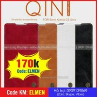 [Mã ELHA9 giảm 15% đơn 50K] Bao da Nillkin QIN Sony xperia C5 ultra