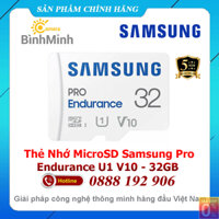 [Mã ELHA9 giảm 15% đơn 50K] Thẻ Nhớ MicroSD 32GB 64GB 128GB Samsung Pro Endurance U1 100MB Chuyên Dùng Cho Camera