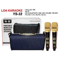 [Mã ELHACE giảm 4% đơn 300K] Loa karaoke xách tay bluetooth YS-32 công suất 14W (Xanh)