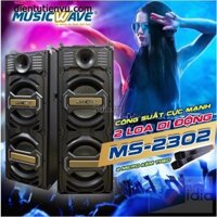 [Mã ELHACE giảm 4% đơn 300K] Loa Kéo MusicWave Active Wifi Bluetooth MS-2302 (Gồm 2 loa 3 tấc đôi)