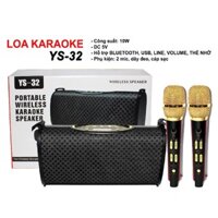 [Mã ELHACE giảm 4% đơn 300K] Loa karaoke xách tay bluetooth YS-32 công suất 14W (Đen)