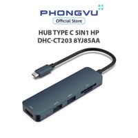 [Mã ELHPPK8 giảm 10% đơn 500K] Hub Type C 5in1 HP DHC-CT203 8YJ85AA - Bảo hành 12 tháng