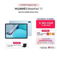 [Mã ELHW3 giảm 3% đơn 2TR] Máy Tính Bảng Huawei MatePad 11 | Màn Hình HUAWEI FullView 120 Hz | HUAWEI M-Pencil