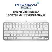 [Mã ELMALL5 giảm 5% đơn 300K] Bàn phím không dây Logitech MX Keys Mini For Mac (920-010528) (xám) - Bảo hành 12 tháng