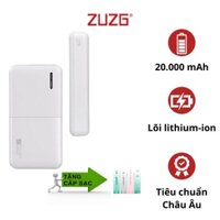 [Mã ELMALL5 giảm 5% đơn 500K] Sạc dự phòng 20000mah ZUZG cho Iphone HUAWEI Samsung J02