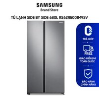 [Mã ELMALL6 giảm 6% đơn 300K] Tủ lạnh Samsung Side by Side 680L RS62R5001M9SV