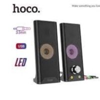 [Mã ELMS10 giảm 6% đơn 50K] Bộ loa Máy Tính hoco ds32 đèn led nhiều màu kết nối máy tính laptop pc qua aux 3.5mm và usb
