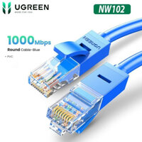 [Mã ELMS10 giảm 6% đơn 50K] Cap mạng Cat6 Ugreen Chính hảng 2 đầu đúc 11205 11207 11206 Gigabit Ethenet NW102 Màu xanh