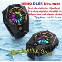 [Mã ELMS10 giảm 6% đơn 50K] Quạt tản nhiệt sò lạnh MEMO DL05 điện thoại Gaming , bản nâng cấp 2022 (tặng 1đôi tất game)