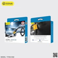 [Mã ELMS10 giảm 6% đơn 50K] Cáp HDMI dài 2.0m TITAN HI02 - Hàng Chính hãng