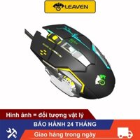 [Mã ELMS10 giảm 6% đơn 50K] Chuột máy tính Chuột quang LEAVEN X6 hiệu ứng ánh sáng RGB chuột chơi game siêu rẻ siêu bền