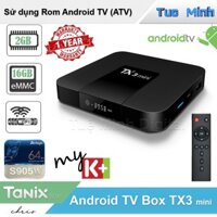 [Mã ELMS4 giảm 7% đơn 500K] Android TV Box TX3 mini - Ram 2GB, bộ nhớ trong 16GB, Bluetooth - Ver 2021 dual wifi