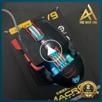 [Mã ELMS9 giảm 6% đơn 300K] Chuột Máy Tính Có Dây Chuột Gaming LED RGB T-WOLF V9 Robot Chuột Laptop PC Mouse Chơi Game
