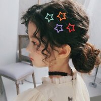 [Mã FASHIONCB7 hoàn 10K xu 50K] Kẹp tóc thời trang hình ngôi sáng năm cách đáng yêu phong cách Hàn Quốc xinh xắn cho bé