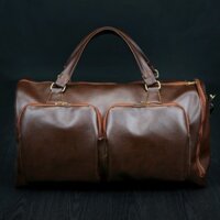 [Mã FASHIONMALLT4 giảm 15% tối đa 30K đơn 150k] Túi xách da du lịch cỡ lớn HANAMA N2 - có túi để giày riêng