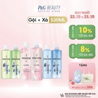 [Mã FMCGMALL -8% đơn 250K] Combo Dầu Gội và Dầu Xả PANTENE MICELLAR chai 530ml Tảo Biển / Hoa Súng / Hoa Hồng