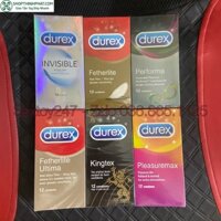 [Mã FMCGSALE giảm 5% đơn 250K] [Phân Phối Sỉ] Bao Cao Su Durex Hộp 12 Bcs Đủ Loại